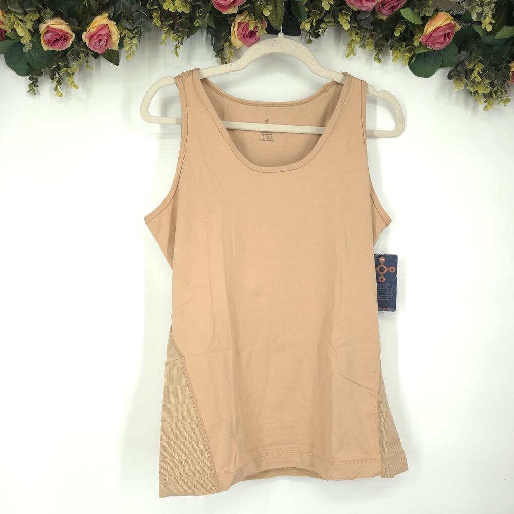 Tommie Copper Women's Lower Back Support Tank Nude Size L NWT